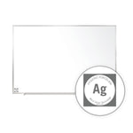 Ghent Magnetic Hygienic Porcelain Whiteboard with Aluminum Frame, 4'H x 7' 4