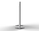 Ghent Floor Partition, Aluminum Frame with Magnetic Porcelain Panel, 54