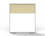 Ghent Floor Partition, Aluminum Frame with Magnetic Porcelain and Caramel Vinyl Panels, 54