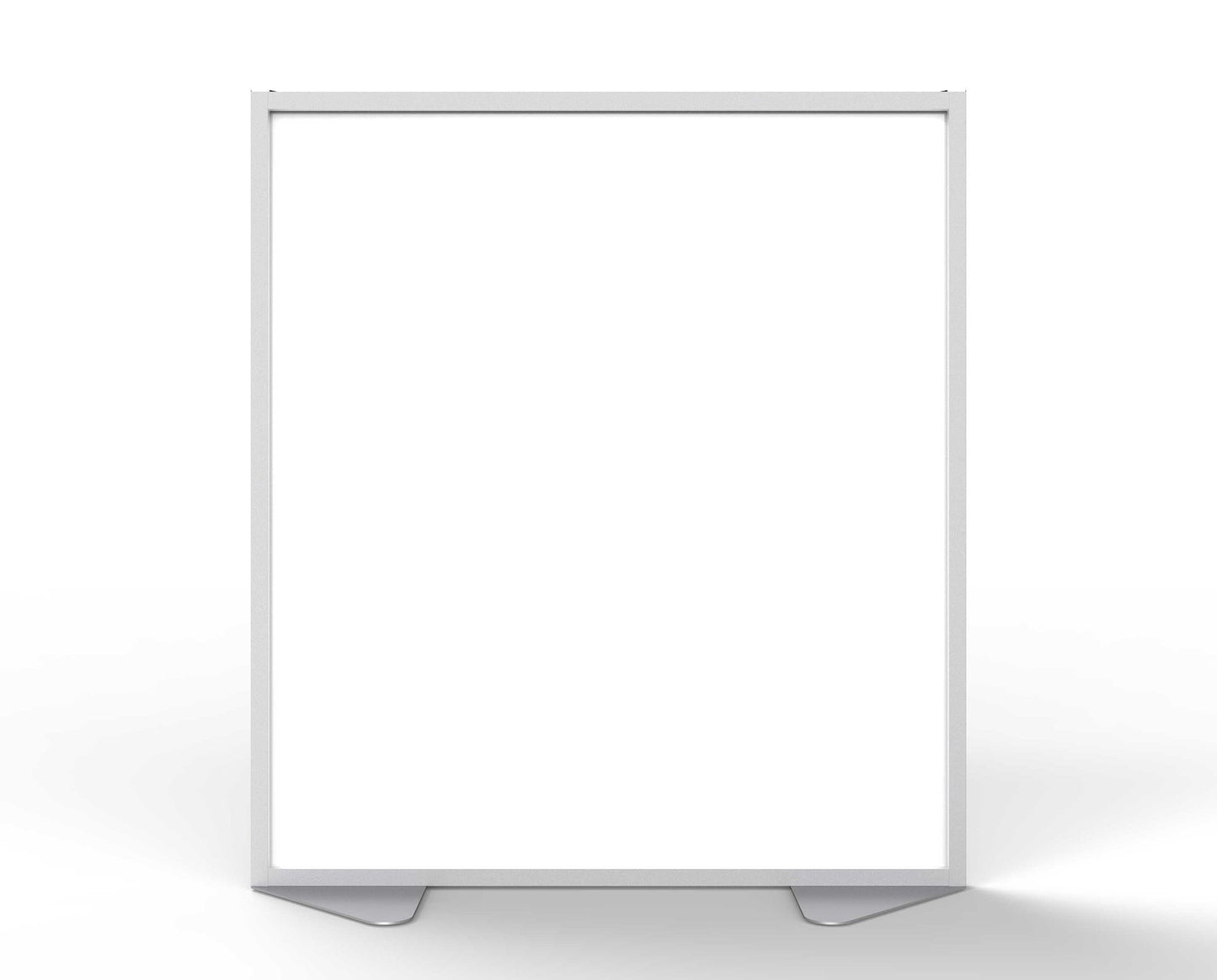 Ghent Floor Partition, Aluminum Frame with Magnetic Porcelain Panel, 54"H x 48"W (GHE - MP5448 - 20) - SchoolOutlet