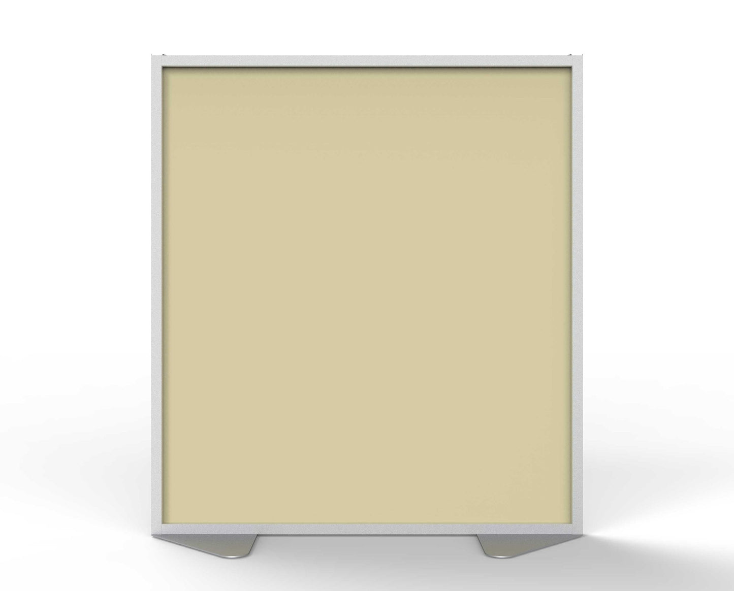 Ghent Floor Partition, Aluminum Frame with Caramel Vinyl Panel, 54"H x 48"W (GHE - MP5448 - 8A) - SchoolOutlet