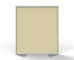 Ghent Floor Partition, Aluminum Frame with Caramel Vinyl Panel, 54
