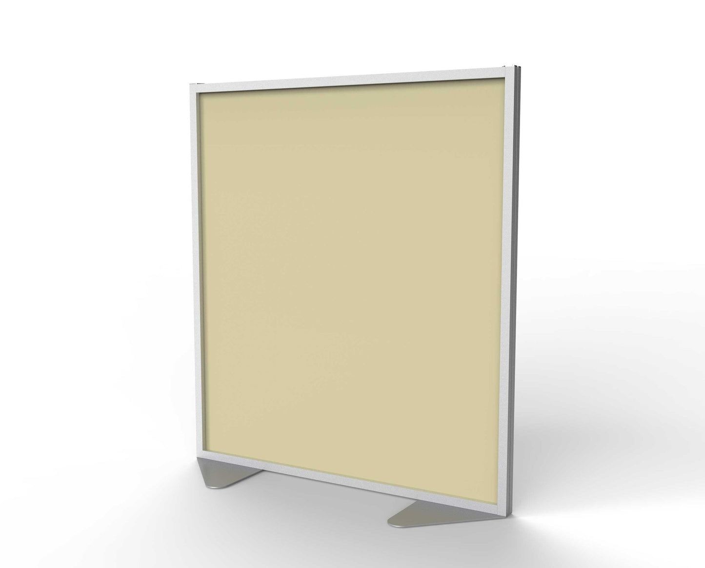 Ghent Floor Partition, Aluminum Frame with Caramel Vinyl Panel, 54"H x 48"W (GHE - MP5448 - 8A) - SchoolOutlet