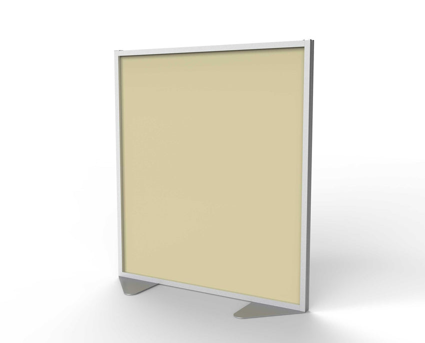 Ghent Floor Partition, Aluminum Frame with Caramel Vinyl Panel, 54"H x 48"W (GHE - MP5448 - 8A) - SchoolOutlet