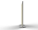 Ghent Floor Partition, Aluminum Frame with Magnetic Porcelain and Caramel Vinyl Panels,72