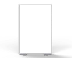 Ghent Floor Partition, Aluminum Frame with Magnetic Porcelain Panel, 72"H x 48"W (GHE-MP7248-20)