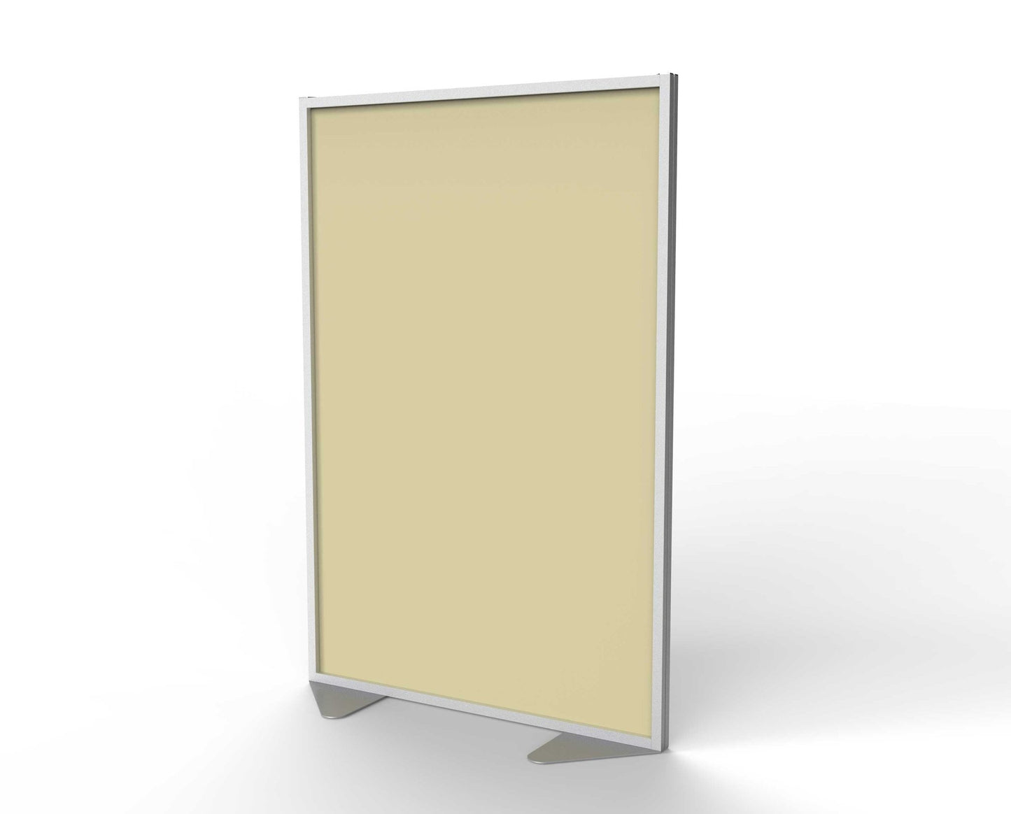 Ghent Floor Partition, Aluminum Frame with Caramel Vinyl Panel, 72"H x 48"W (GHE - MP7248 - 8A) - SchoolOutlet