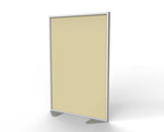 Ghent Floor Partition, Aluminum Frame with Caramel Vinyl Panel, 72