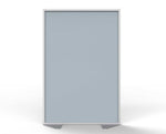 Ghent Floor Partition, Aluminum Frame with Silver Vinyl Panel, 72