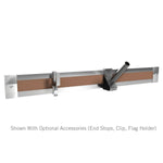 Ghent Maprail, Satin Aluminum w/ Cork Insert, 2