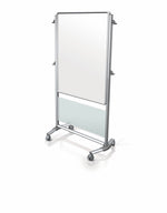 Ghent Nexus Easel, Mobile 2 - Sided Porcelain Whiteboard, Magnetic, 46