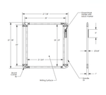 Ghent Nexus Easel+, Mobile 2 - Sided Porcelain Whiteboard w/ Tablet Storage, Magnetic, 4 Tablets, 39
