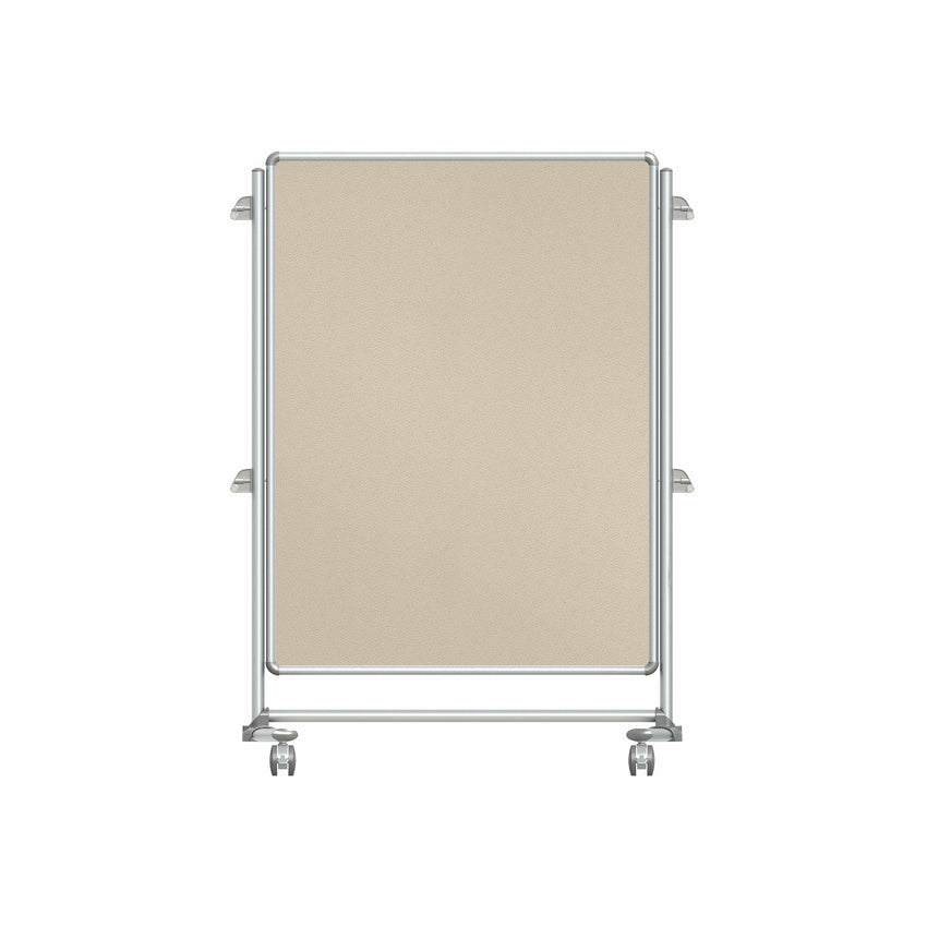 Ghent Nexus Jr. Partition, Mobile 2 - Sided Fabric Bulletin Board, 46"H x 34"W (GHE - NEX223FFP - XX) - SchoolOutlet