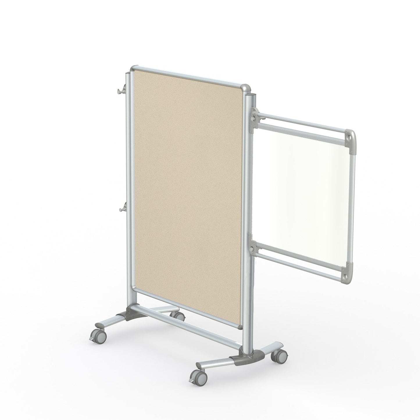 Ghent Nexus Jr. Partition, Mobile 2 - Sided Fabric Bulletin Board, 46"H x 34"W (GHE - NEX223FFP - XX) - SchoolOutlet