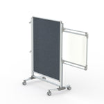 Ghent Nexus Jr. Partition, Mobile 2 - Sided Fabric Bulletin Board, 46