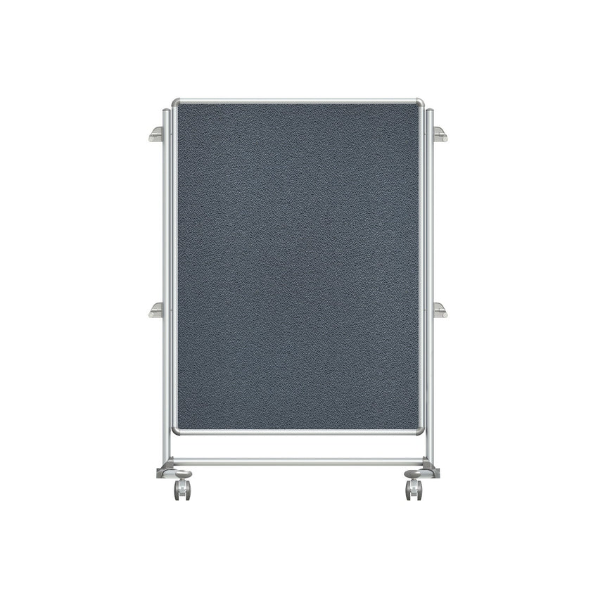Ghent Nexus Jr. Partition, Mobile 2 - Sided Fabric Bulletin Board, 46"H x 34"W (GHE - NEX223FFP - XX) - SchoolOutlet
