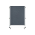 Ghent Nexus Jr. Partition, Mobile 2 - Sided Fabric Bulletin Board, 46