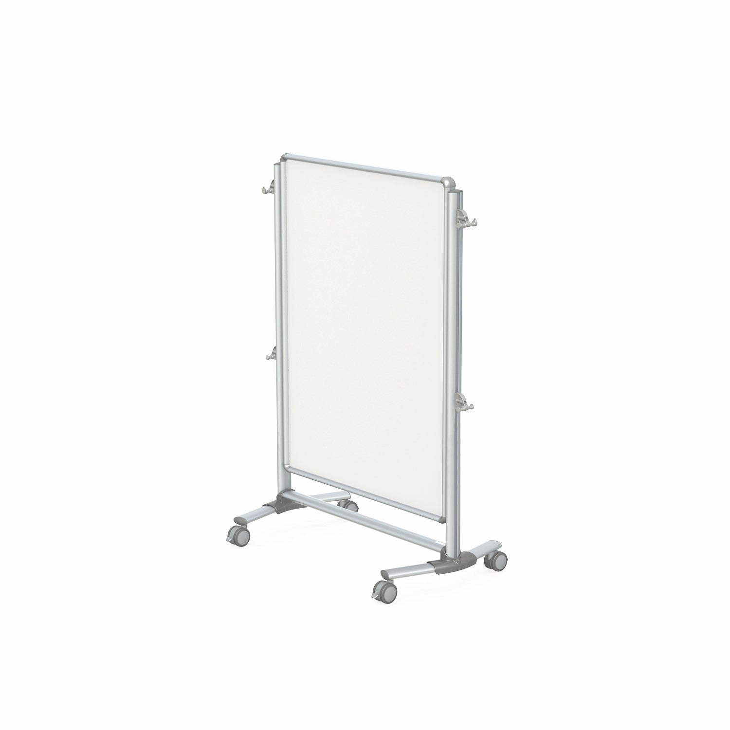 Ghent Nexus Jr. Partition, Mobile 2 - Sided Porcelain Whiteboard, Magnetic, 46"H x 34"W (GHE - NEX223MMP) - SchoolOutlet
