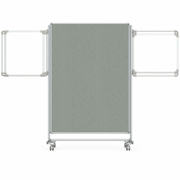 Ghent Nexus Partition, Mobile 2 - Sided Fabric Bulletin Board, 65"H x 46"W (GHE - NEX224FFP - XX) - SchoolOutlet