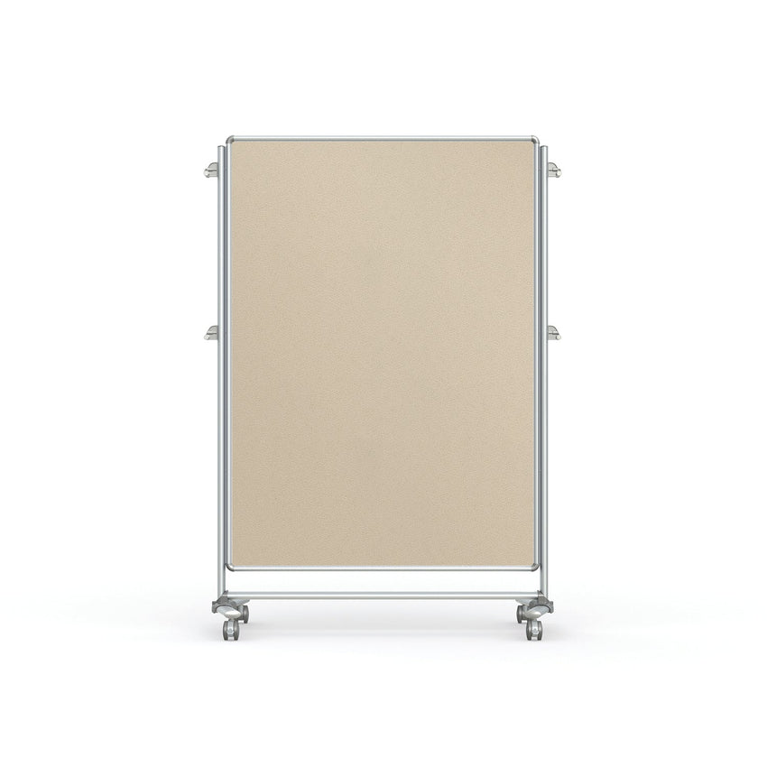 Ghent Nexus Partition, Mobile 2 - Sided Fabric Bulletin Board, 65"H x 46"W (GHE - NEX224FFP - XX) - SchoolOutlet