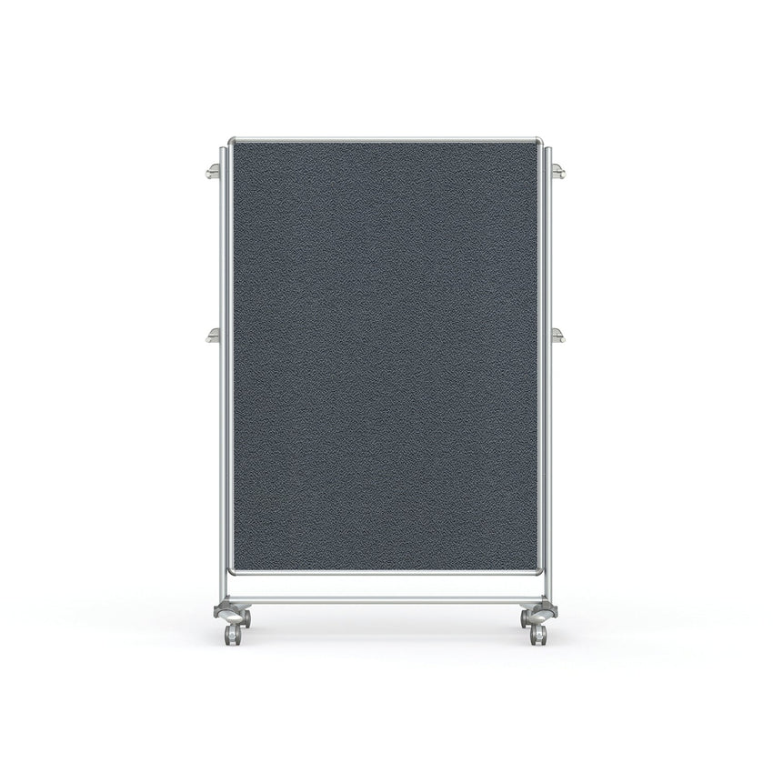 Ghent Nexus Partition, Mobile 2 - Sided Fabric Bulletin Board, 65"H x 46"W (GHE - NEX224FFP - XX) - SchoolOutlet