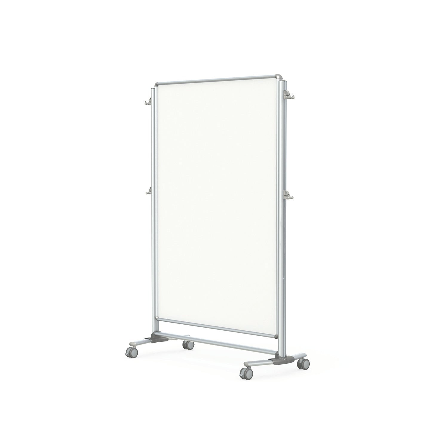 Ghent Nexus Partition, Mobile 2 - Sided Porcelain Whiteboard, Magnetic, 65"H x 46"W (GHE - NEX224MMP) - SchoolOutlet