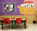 Ghent 2 Door Enclosed Recycled Rubber Bulletin Board, Satin Aluminum Frame, 3'H x 4'W (GHE - PA23648TR - XX) - SchoolOutlet