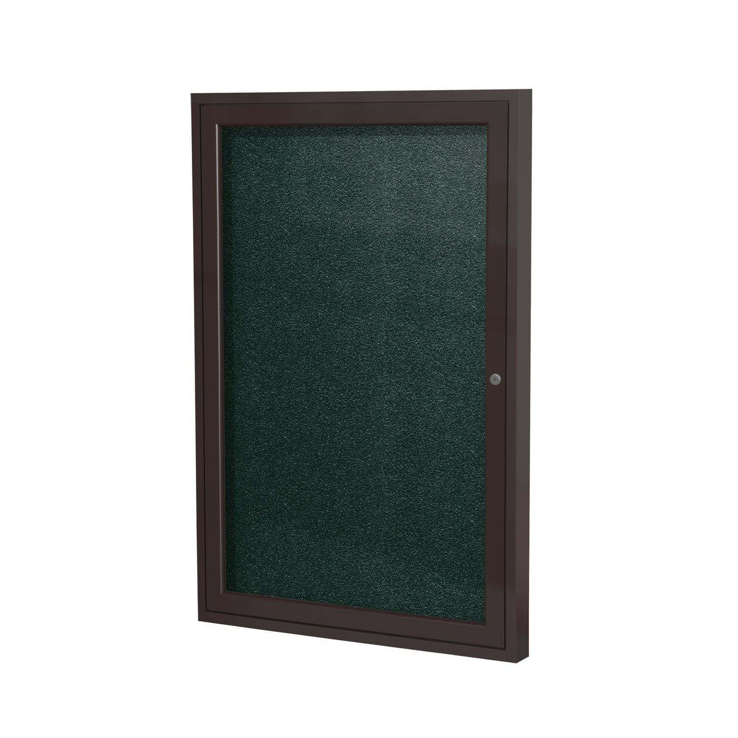 Ghent Indoor/Outdoor Enclosed Vinyl Bulletin Board, Bronze Aluminum Frame, 3'H x 2'W, 1 Door (GHE - PB13624VX - XXX) - SchoolOutlet