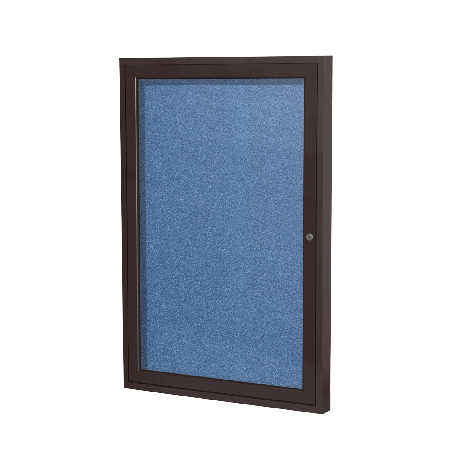 Ghent Indoor/Outdoor Enclosed Vinyl Bulletin Board, Bronze Aluminum Frame, 3'H x 2'W, 1 Door (GHE - PB13624VX - XXX) - SchoolOutlet