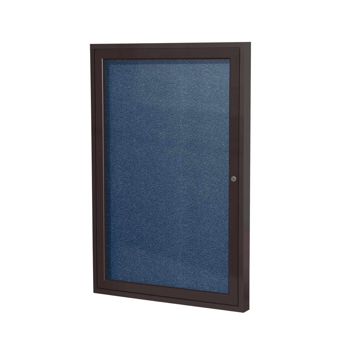Ghent Indoor/Outdoor Enclosed Vinyl Bulletin Board, Bronze Aluminum Frame, 3'H x 2'W, 1 Door (GHE - PB13624VX - XXX) - SchoolOutlet