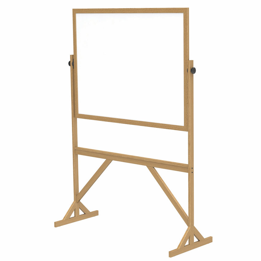 Ghent Reversible Whiteboard, Wood Frame, 3'H x 4'W (GHE - RMM34) - SchoolOutlet