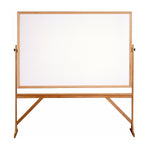 Ghent Reversible Whiteboard, Wood Frame, 4'H x 6'W (GHE - RMM46) - SchoolOutlet