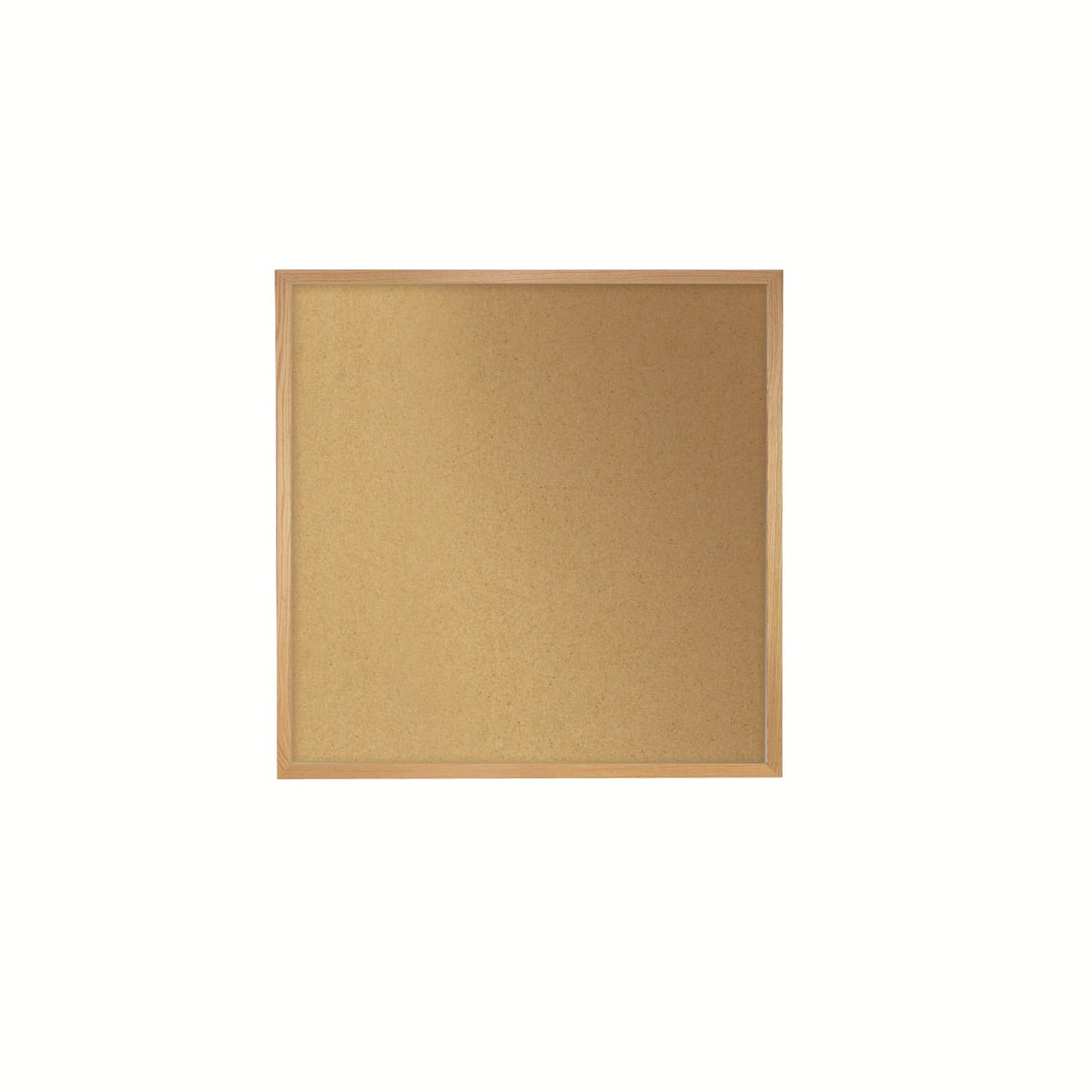 Ghent Natural Cork Bulletin Board, Oak Wood Frame, 4'H x 4'W (GHE - WK44) - SchoolOutlet