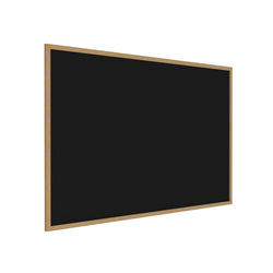 Ghent Recycled Bulletin Board, Oak Wood Frame, 3'H x 5'W (GHE-WTR35-XX)