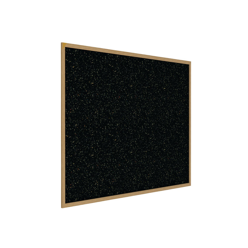 Ghent Recycled Bulletin Board, Oak Wood Frame, 4'H x 4'W (GHE - WTR44 - XX) - SchoolOutlet