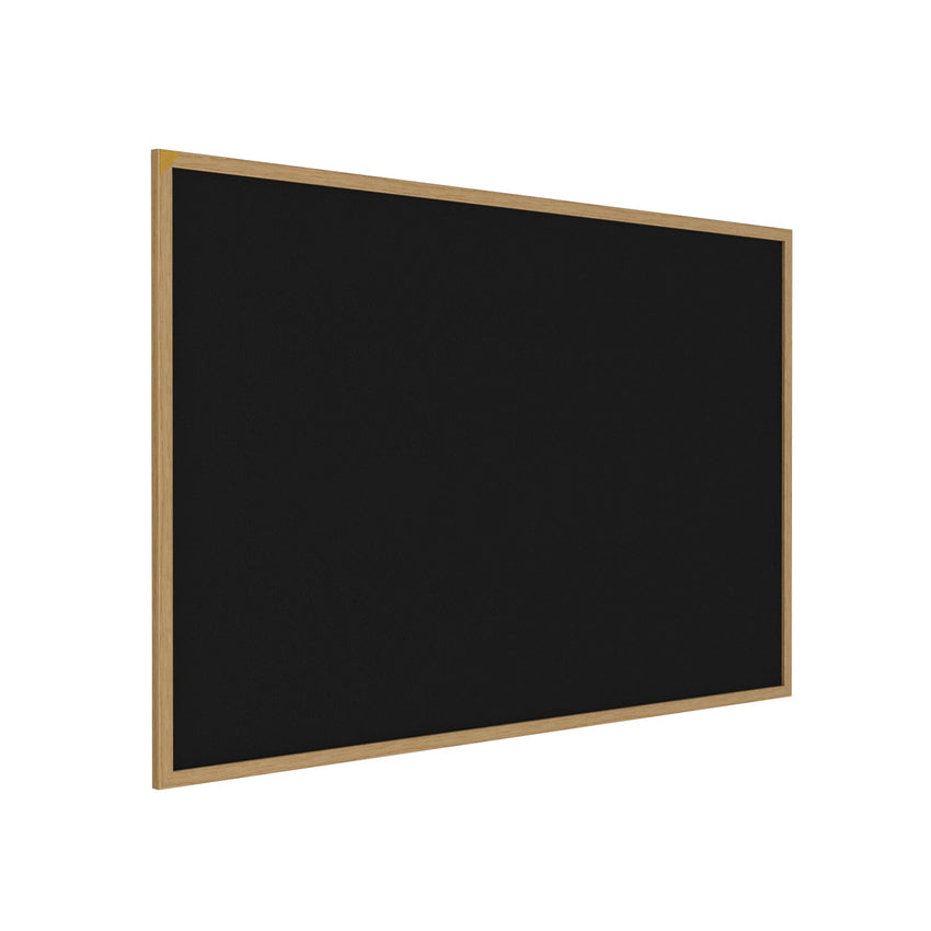 Ghent Recycled Bulletin Board, Oak Wood Frame, 4'H x 5'W (GHE - WTR45 - XX) - SchoolOutlet