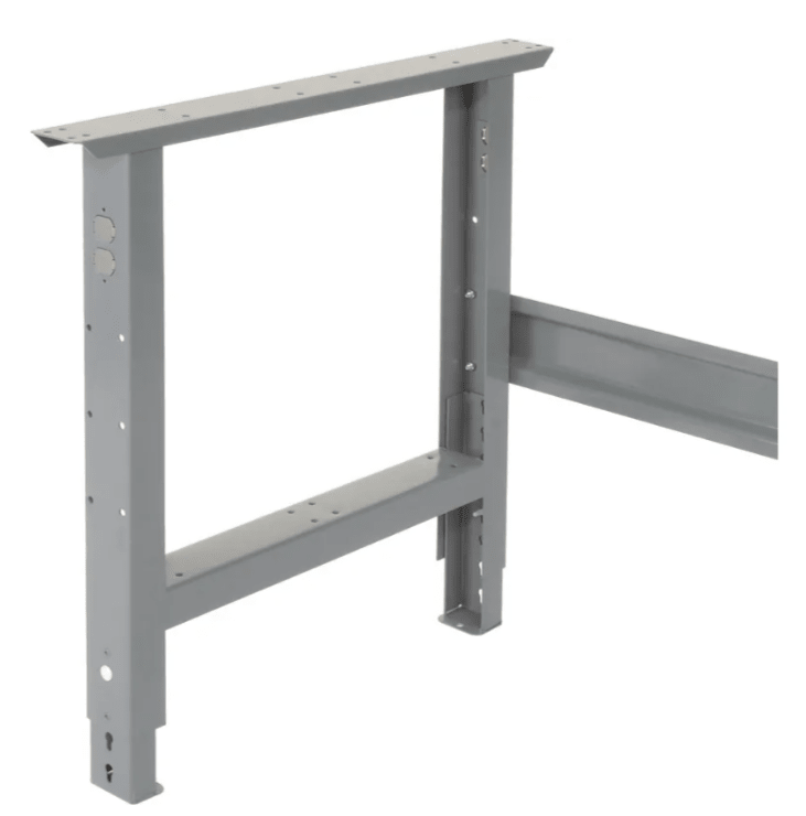 Global Industrial Adjustable Height Workbench, 48"W x 36"D, Steel Square Edge, Gray (GLB - 183151) - SchoolOutlet