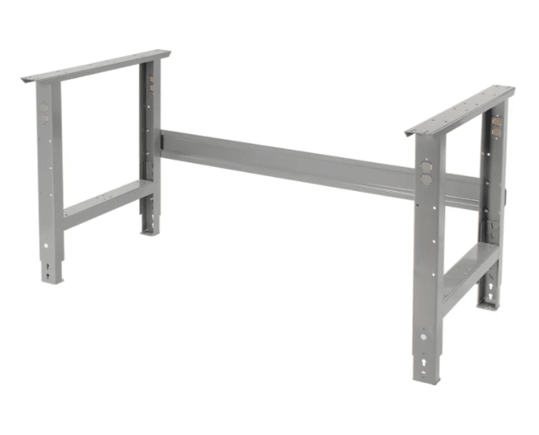 Global Industrial Adjustable Height Workbench, 48"W x 36"D, Steel Square Edge, Gray (GLB - 183151) - SchoolOutlet