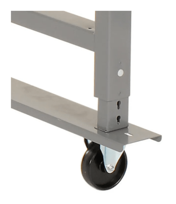 Global Industrial Mobile Workbench, 60"W x 36"D, Adjustable Height, Steel Square Edge (GLB - 183153A) - SchoolOutlet