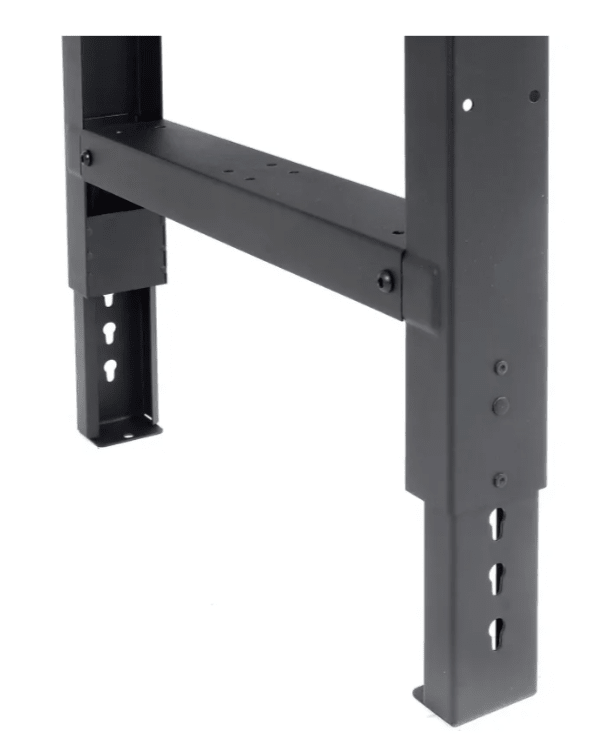 Global Industrial Adjustable Height Workbench, 60"W x 30"D, Shop Top Safety Edge, Black (GLB - 183984BK) - SchoolOutlet