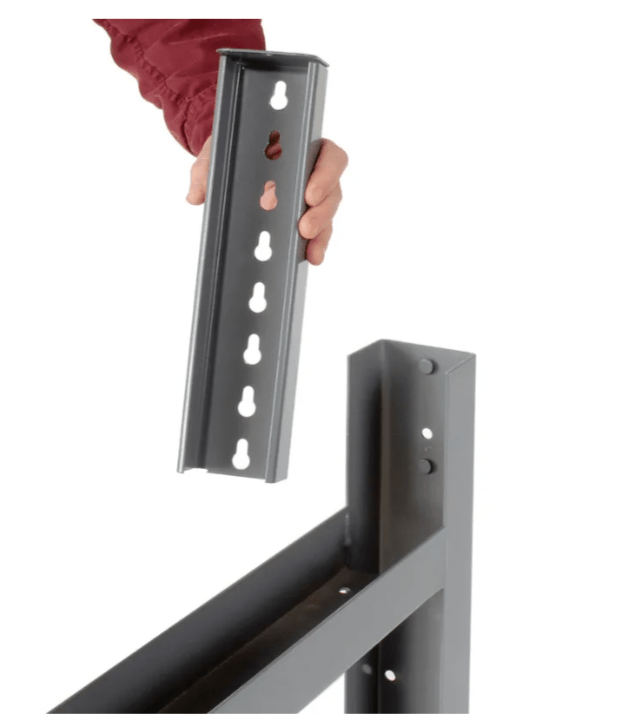Global Industrial Adjustable Height Workbench, 72"W x 30"D, Shop Top Safety Edge, Gray (GLB - 183985) - SchoolOutlet