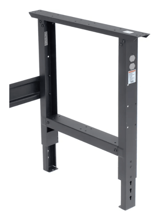 Global Industrial Adjustable Height Workbench, 72"W x 30"D, Shop Top Safety Edge, Black (GLB - 183985BK) - SchoolOutlet