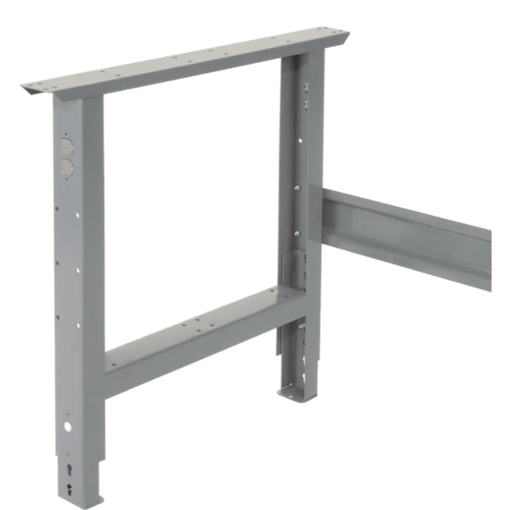 Global Industrial Adjustable Height Workbench, 72"W x 36"D, Shop Top Safety Edge, Gray (GLB - 183986) - SchoolOutlet