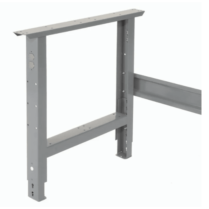Global Industrial Adjustable Height Workbench, 72"W x 30"D, Maple Butcher Block Safety Edge, Gray (GLB - 183988) - SchoolOutlet