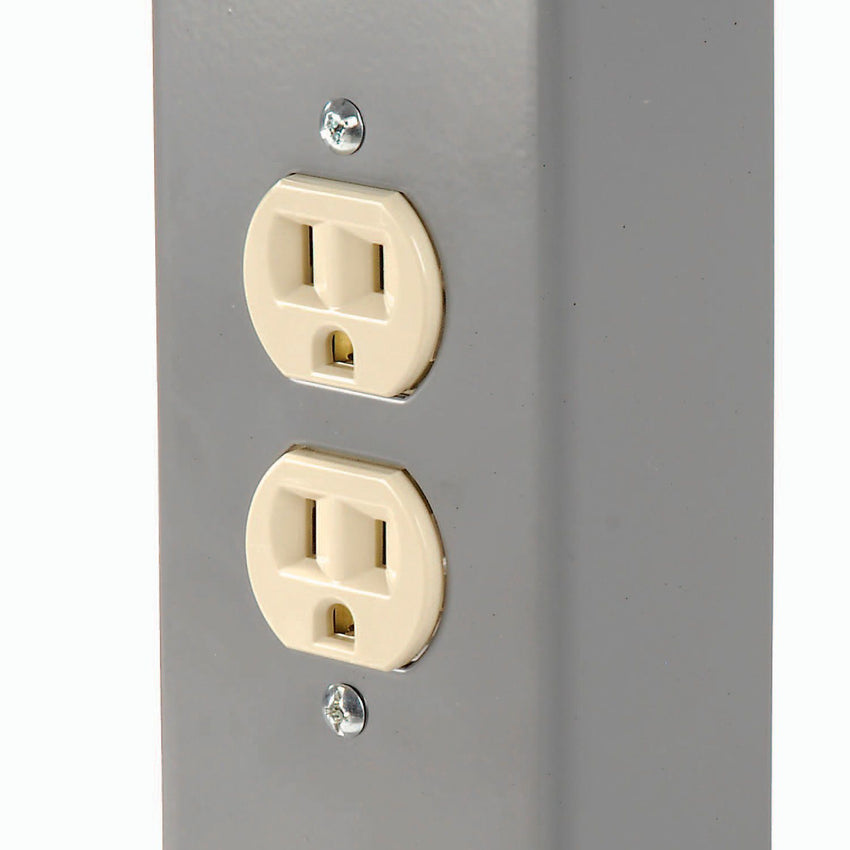 Global Industrial Adjustable Height Workbench, 72"W x 36"D, Maple Butcher Block Safety Edge, Gray (GLB - 183989) - SchoolOutlet