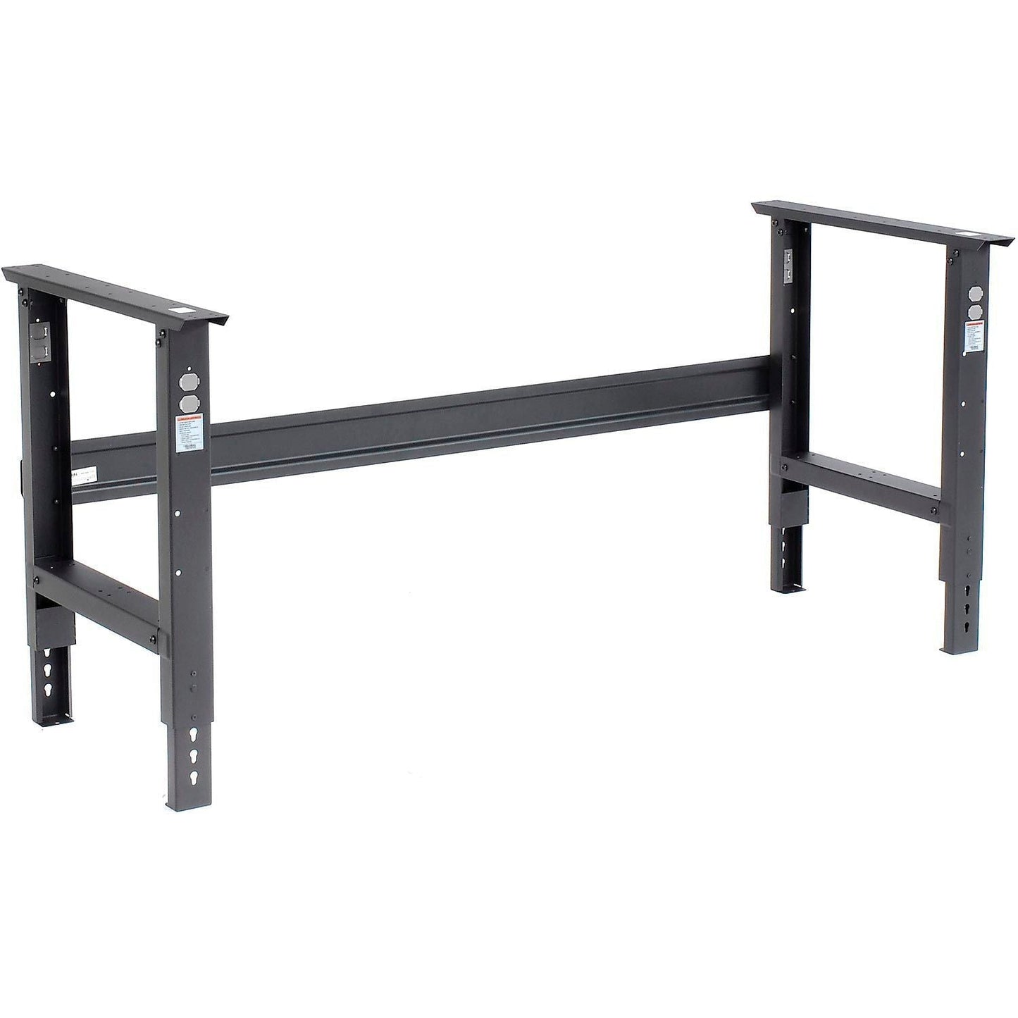 Global Industrial Adjustable Height Workbench, 60"W x 30"D, Laminate Safety Edge, Black (GLB - 183990BK) - SchoolOutlet