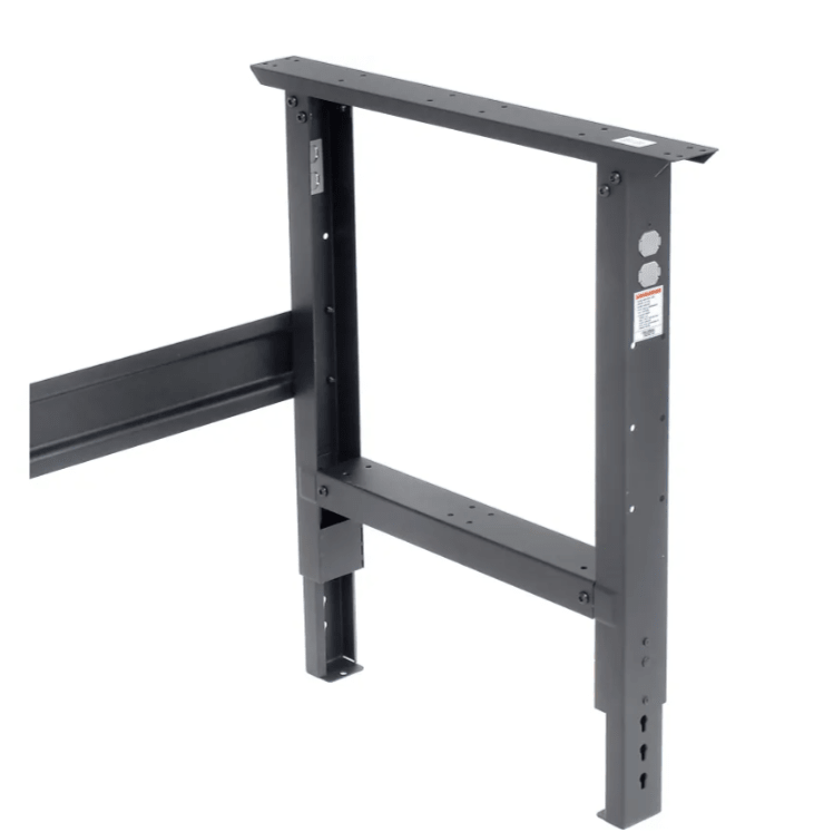 Global Industrial 72 x 36 Adjustable Height Workbench C - Channel Leg - Laminate Safety Edge Black (GLB - 183992BK) - SchoolOutlet