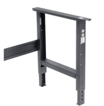 Global Industrial 72 x 36 Adjustable Height Workbench C - Channel Leg - Laminate Safety Edge Black (GLB - 183992BK) - SchoolOutlet