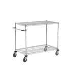 Global Industrial Nexel 2 Shelf Chrome Cart, 60