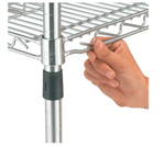 Global Industrial Nexel 2 Shelf Chrome Cart, 60